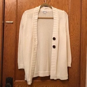 Liz Claiborne Cream Cardigan